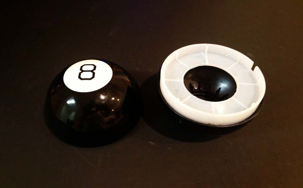 Magic 8 Ball Plastic Sphere