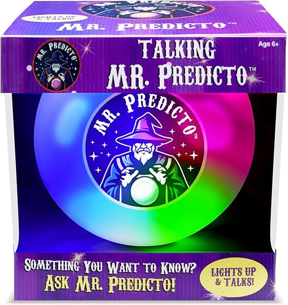 Mr. Predicto Fortune Telling Ball - Ask a Question & He Speaks The Answer - Perfect White Elephant Gifts or Stocking Stuffers for Kids - This Crystal Ball Makes The Best Teen Gifts & Funny Gifts